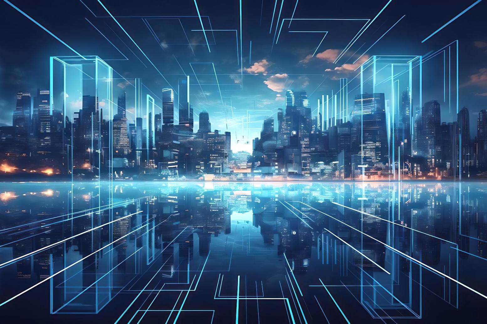 AI financial market analysis dashboard showing data signals and trend patterns